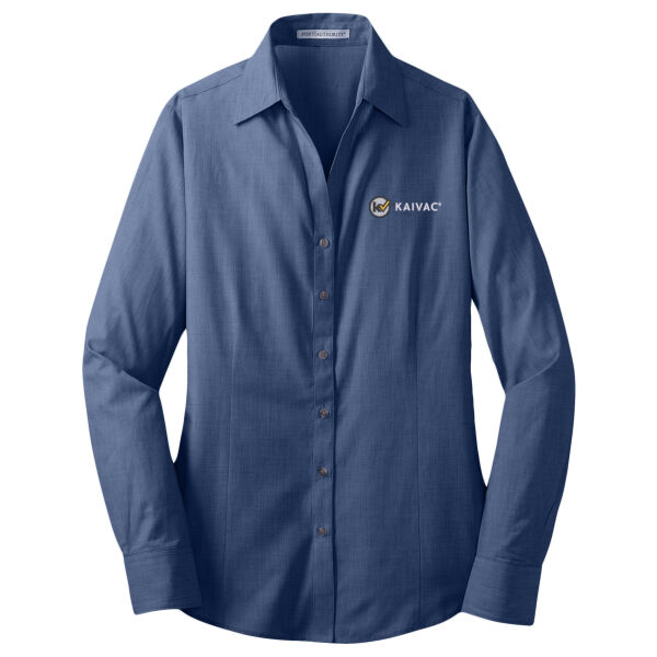 Embroidered Kaivac - Ladies Crosshatch Easy Care Shirt Thumbnail