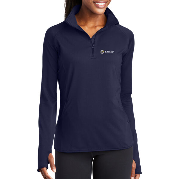 Embroidered Kaivac - Ladies Sport Wick ® Stretch 1/4 Zip Pullover Thumbnail