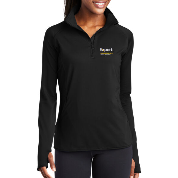 Embroidered Expert Rotomolding - Ladies Sport Wick ® Stretch 1/4 Zip Pullover Thumbnail