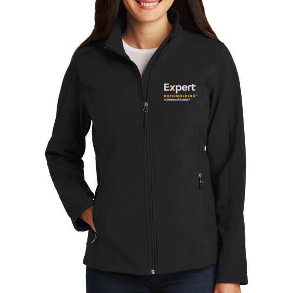 Embroidered Expert Rotomolding - Ladies Core Soft Shell Jacket Thumbnail
