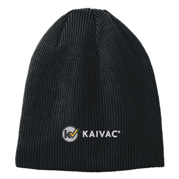 Embroidered Kaivac - Rib Knit Slouch Beanie Thumbnail