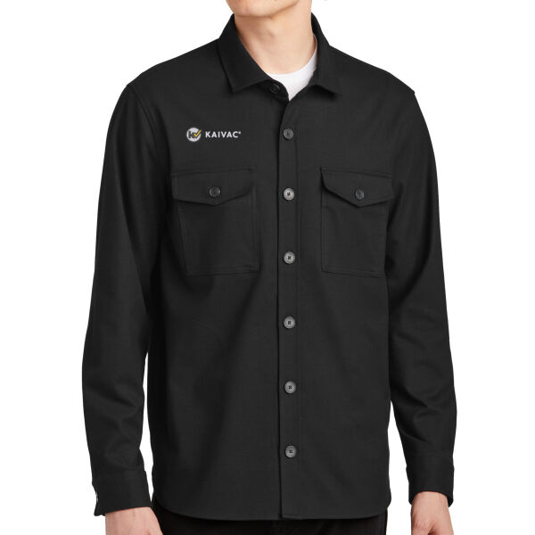 Embroidered Kaivac - Long Sleeve Twill Overshirt Thumbnail