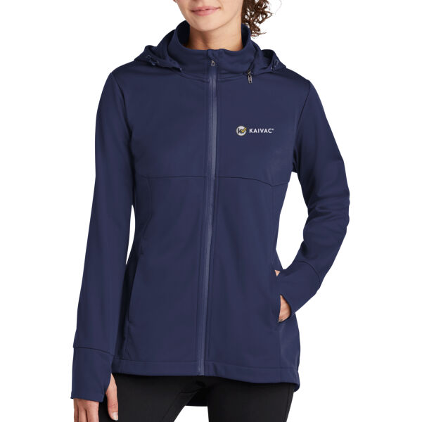 Embroidered Kaivac - Ladies Hooded Soft Shell Jacket Thumbnail