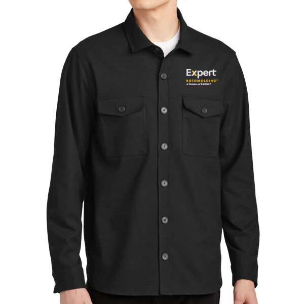 Embroidered Expert Rotomolding - Long Sleeve Twill Overshirt Thumbnail